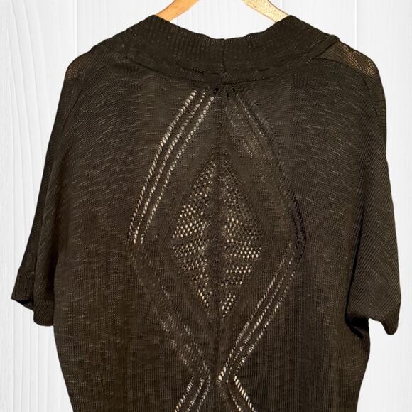 TORRID Pointelle Cardigan Short Sleeve Dolman Sweater - Picture 11 of 14